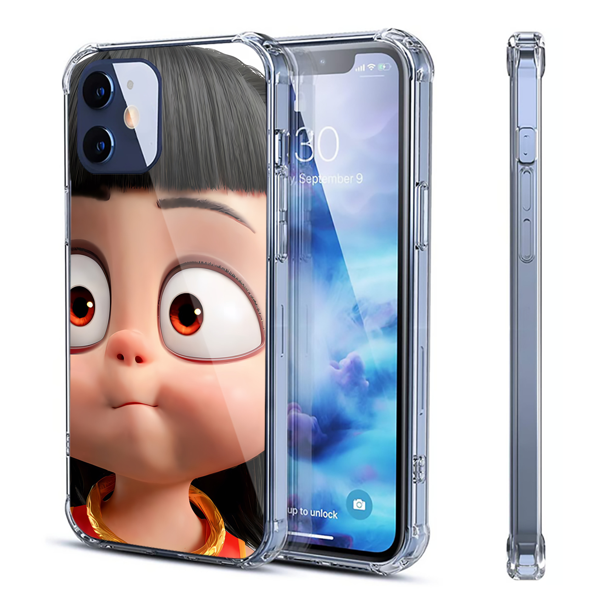 （画像用） Ne Zha 2 ナタ 魔童の大暴れ 【iPhone 12シリーズ対応】透明スマホケース（クリアソフトケース）